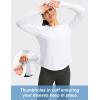 imageWomens UPF 50 Sun Shirt Long Sleeve UV Shirts Rash Guard Lightweight Quick Dry Workout Hiking Tops for WomenAwhite