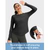 imageWomens UPF 50 Sun Shirt Long Sleeve UV Shirts Rash Guard Lightweight Quick Dry Workout Hiking Tops for WomenBlack