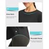 imageWomens UPF 50 Sun Shirt Long Sleeve UV Shirts Rash Guard Lightweight Quick Dry Workout Hiking Tops for WomenBlack