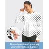 imageWomens UPF 50 Sun Shirt Long Sleeve UV Shirts Rash Guard Lightweight Quick Dry Workout Hiking Tops for WomenBlack Dot