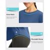 imageWomens UPF 50 Sun Shirt Long Sleeve UV Shirts Rash Guard Lightweight Quick Dry Workout Hiking Tops for WomenDark Blue