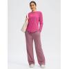 imageWomens UPF 50 Sun Shirt Long Sleeve UV Shirts Rash Guard Lightweight Quick Dry Workout Hiking Tops for WomenGranita Pink