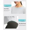 imageWomens UPF 50 Sun Shirt Long Sleeve UV Shirts Rash Guard Lightweight Quick Dry Workout Hiking Tops for WomenLight Grey