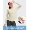 imageWomens UPF 50 Sun Shirt Long Sleeve UV Shirts Rash Guard Lightweight Quick Dry Workout Hiking Tops for WomenOatmeal
