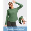 imageWomens UPF 50 Sun Shirt Long Sleeve UV Shirts Rash Guard Lightweight Quick Dry Workout Hiking Tops for WomenOlive