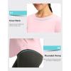 imageWomens UPF 50 Sun Shirt Long Sleeve UV Shirts Rash Guard Lightweight Quick Dry Workout Hiking Tops for WomenSeashell Pink