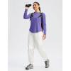 imageWomens UPF 50 Sun Shirt Long Sleeve UV Shirts Rash Guard Lightweight Quick Dry Workout Hiking Tops for WomenVintage Purple