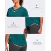 imageWomens Workout Tops VNeck Short Sleeve UPF 50 Sun Shirt Moisture Wicking Quick Dry Top for Gym Running AthleticHarbor Blue