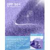 imageWomens Workout Tops VNeck Short Sleeve UPF 50 Sun Shirt Moisture Wicking Quick Dry Top for Gym Running AthleticHeather Dark Purple