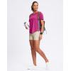 imageWomens Workout Tops VNeck Short Sleeve UPF 50 Sun Shirt Moisture Wicking Quick Dry Top for Gym Running AthleticRose Red