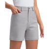 imageG Gradual 5quot Womens Golf Shorts Stretchy Lightweight Outdoor Hiking Shorts with Pockets Shorts for Women Casual SummerSleet