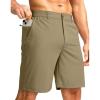 imageG Gradual Mens Casual Shorts 9quot Lightweight Golf Shorts for Men Stretch with 3 Pockets Quick Dry Breathable Work ShortsMedium Khaki