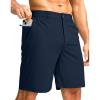 imageG Gradual Mens Casual Shorts 9quot Lightweight Golf Shorts for Men Stretch with 3 Pockets Quick Dry Breathable Work ShortsNavy