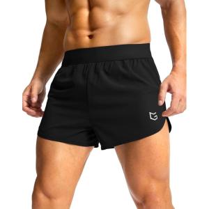 imageG Gradual Running Shorts for Men 3 Inch Lighweight Quick Dry Workout Gym Athletic Jogging Shorts with Inner Key PocketBlack