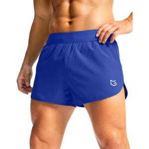 imageG Gradual Running Shorts for Men 3 Inch Lighweight Quick Dry Workout Gym Athletic Jogging Shorts with Inner Key PocketBright Blue