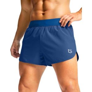 imageG Gradual Running Shorts for Men 3 Inch Lighweight Quick Dry Workout Gym Athletic Jogging Shorts with Inner Key PocketDeep Blue