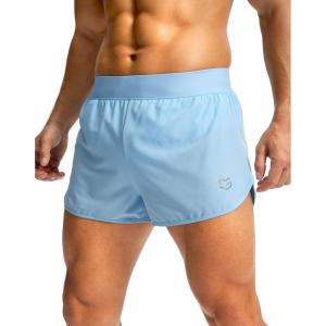 imageG Gradual Running Shorts for Men 3 Inch Lighweight Quick Dry Workout Gym Athletic Jogging Shorts with Inner Key PocketNew Light Blue
