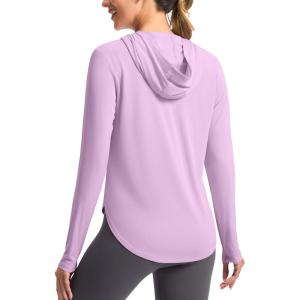 imageG Gradual Womens UPF 50 Sun Shirt with Hoodie Long Sleeve UV Protection Shirts Lightweight Hiking Fishing Shirts for WomenPurple