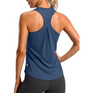 imageG Gradual Womens Workout Tank Tops Racerback Athletic Yoga Tops Loose Fit Sleeveless Running Gym Sports Shirts for WomenNavy