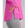 imageG Gradual Sweatshirt for Women Buttery Soft Yoga Tops Crewneck Modal Pullover Shirts Side Slit Thumb HolesRose Pink