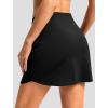 imageG Gradual Skorts for Woman Golf Skirt High Waisted with 2 Inner Pockets Builtin Shorts Stretchy for Tennis Summer CasualBlack