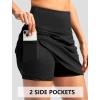 imageG Gradual Skorts for Woman Golf Skirt High Waisted with 2 Inner Pockets Builtin Shorts Stretchy for Tennis Summer CasualBlack