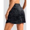 imageG Gradual Skorts for Woman Golf Skirt High Waisted with 2 Inner Pockets Builtin Shorts Stretchy for Tennis Summer CasualBlack Camo