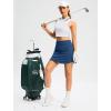 imageG Gradual Skorts for Woman Golf Skirt High Waisted with 2 Inner Pockets Builtin Shorts Stretchy for Tennis Summer CasualBlue
