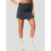 imageG Gradual Skorts for Woman Golf Skirt High Waisted with 2 Inner Pockets Builtin Shorts Stretchy for Tennis Summer CasualDark Grey