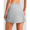 imageG Gradual Skorts for Woman Golf Skirt High Waisted with 2 Inner Pockets Builtin Shorts Stretchy for Tennis Summer CasualGrey