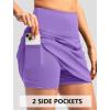 imageG Gradual Skorts for Woman Golf Skirt High Waisted with 2 Inner Pockets Builtin Shorts Stretchy for Tennis Summer CasualLavender