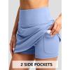 imageG Gradual Skorts for Woman Golf Skirt High Waisted with 2 Inner Pockets Builtin Shorts Stretchy for Tennis Summer CasualLight Blue
