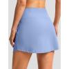 imageG Gradual Skorts for Woman Golf Skirt High Waisted with 2 Inner Pockets Builtin Shorts Stretchy for Tennis Summer CasualLight Blue