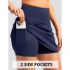 imageG Gradual Skorts for Woman Golf Skirt High Waisted with 2 Inner Pockets Builtin Shorts Stretchy for Tennis Summer CasualNavy