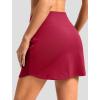 imageG Gradual Skorts for Woman Golf Skirt High Waisted with 2 Inner Pockets Builtin Shorts Stretchy for Tennis Summer CasualRed