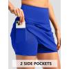 imageG Gradual Skorts for Woman Golf Skirt High Waisted with 2 Inner Pockets Builtin Shorts Stretchy for Tennis Summer CasualRoyal Blue