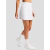 imageG Gradual Skorts for Woman Golf Skirt High Waisted with 2 Inner Pockets Builtin Shorts Stretchy for Tennis Summer CasualWhite