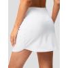 imageG Gradual Skorts for Woman Golf Skirt High Waisted with 2 Inner Pockets Builtin Shorts Stretchy for Tennis Summer CasualWhite