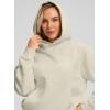 imageG Gradual Hoodies for Women Oversized Fleece Sweatshirt with Pocket Loose Fit Casual Athletic Workout PulloverCream Apricot