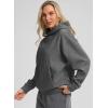 imageG Gradual Hoodies for Women Oversized Fleece Sweatshirt with Pocket Loose Fit Casual Athletic Workout PulloverGrey