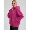 imageG Gradual Hoodies for Women Oversized Fleece Sweatshirt with Pocket Loose Fit Casual Athletic Workout PulloverRose