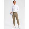 imageG Gradual Mens Golf Joggers Pants 4 Pockets with Belt Loops 28quot Stretch Slim Fit Dress Joggers for Men Casual TravelKhaki