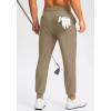imageG Gradual Mens Golf Joggers Pants 4 Pockets with Belt Loops 28quot Stretch Slim Fit Dress Joggers for Men Casual TravelKhaki