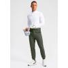 imageG Gradual Mens Golf Joggers Pants 4 Pockets with Belt Loops 28quot Stretch Slim Fit Dress Joggers for Men Casual TravelSage Green