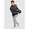 imageG Gradual Quarter Zip Pullover for Men Fleece Lined Sweatshirt Long Sleeve Winter Golf Shirt Mock Neck Polo Running SweaterBlack