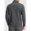 imageG Gradual Quarter Zip Pullover for Men Fleece Lined Sweatshirt Long Sleeve Winter Golf Shirt Mock Neck Polo Running SweaterCharcoal
