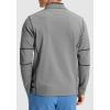 imageG Gradual Quarter Zip Pullover for Men Fleece Lined Sweatshirt Long Sleeve Winter Golf Shirt Mock Neck Polo Running SweaterDusty White