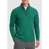 imageG Gradual Quarter Zip Pullover for Men Fleece Lined Sweatshirt Long Sleeve Winter Golf Shirt Mock Neck Polo Running SweaterForest Green