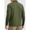 imageG Gradual Quarter Zip Pullover for Men Fleece Lined Sweatshirt Long Sleeve Winter Golf Shirt Mock Neck Polo Running SweaterOlive