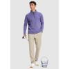 imageG Gradual Quarter Zip Pullover for Men Fleece Lined Sweatshirt Long Sleeve Winter Golf Shirt Mock Neck Polo Running SweaterSmoke Purple